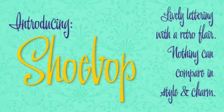 Shoebop font preview