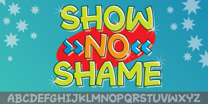 Show No Shame font preview