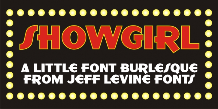 Showgirl JNL font preview