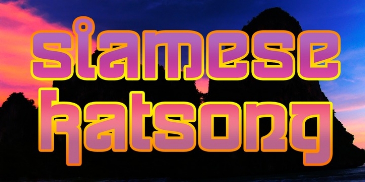 Siamese Katsong Pro font preview