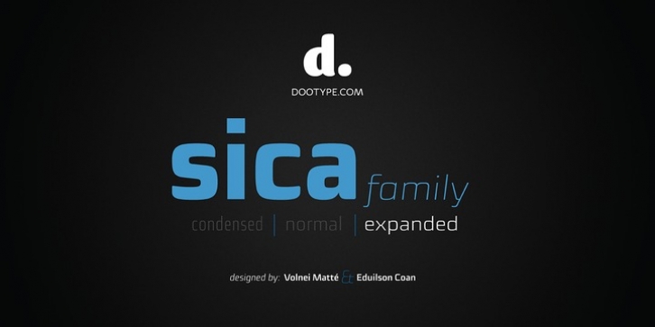 Sica Expanded font preview