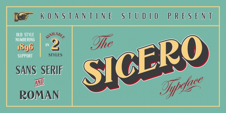 Sicero font preview