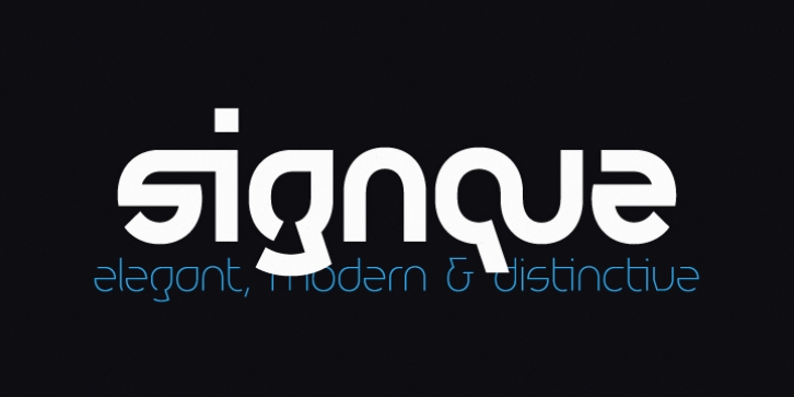 signque font preview