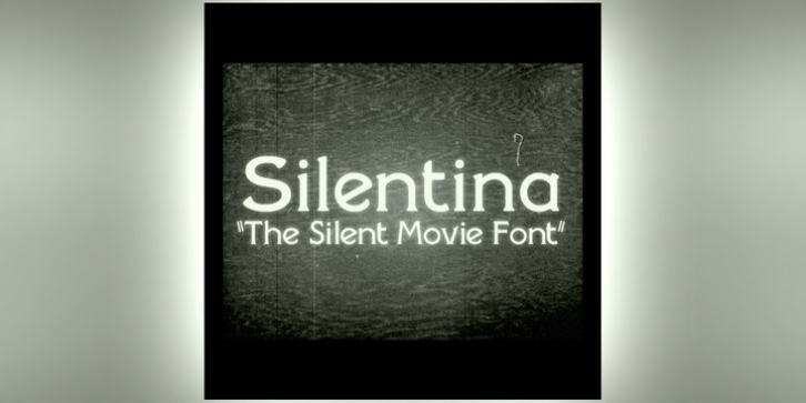 Silentina font preview