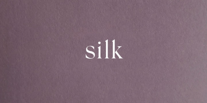 Silk Serif font preview