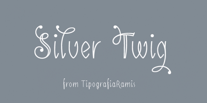 Silver Twig font preview