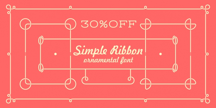 Simple Ribbon font preview