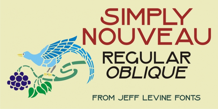 Simply Nouveau JNL font preview