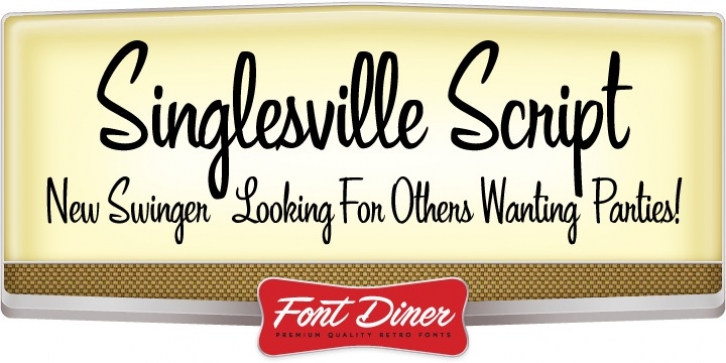 Singlesville Script font preview