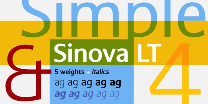 Sinova font preview