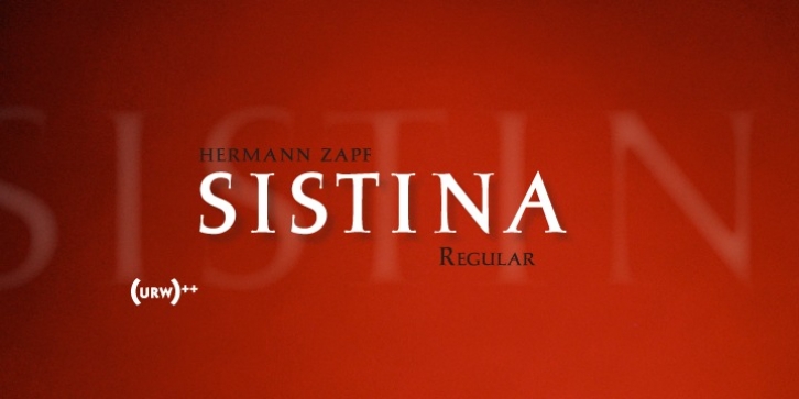 Sistina font preview