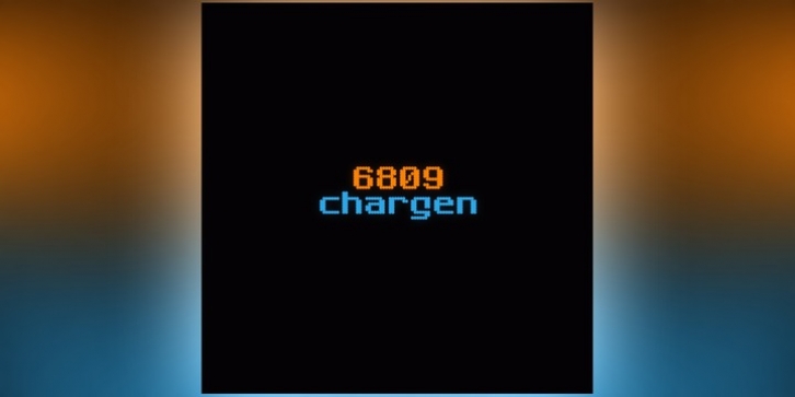 Six Eight Zero Nine Chargen font preview