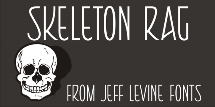 Skeleton Rag JNL font preview