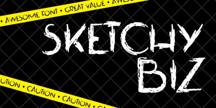 Sketchy-Biz font preview