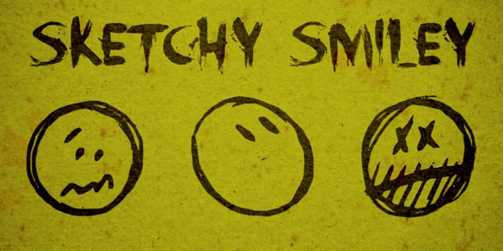 Sketchy Smiley font preview