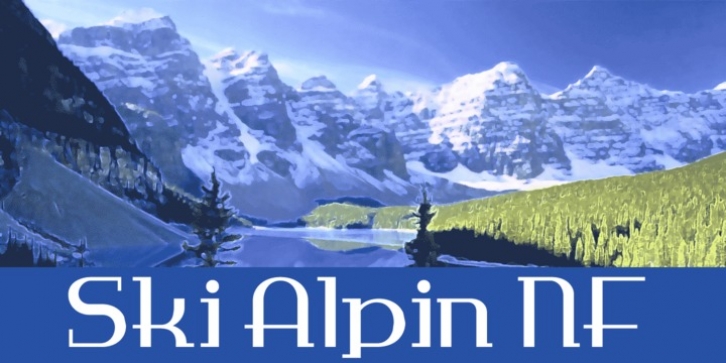 Ski Alpin NF font preview