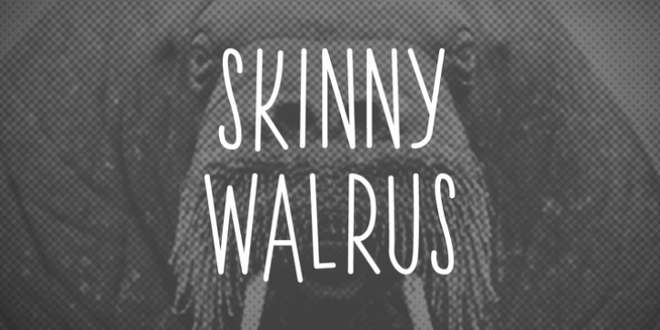 Skinny Walrus font preview