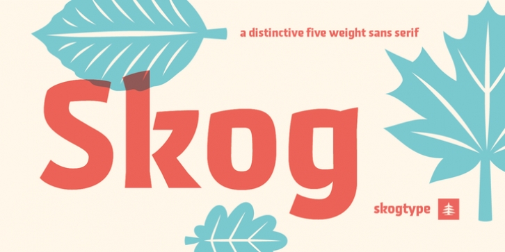 Skog Sans font preview