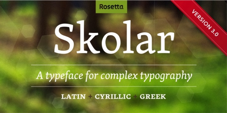 Skolar font preview