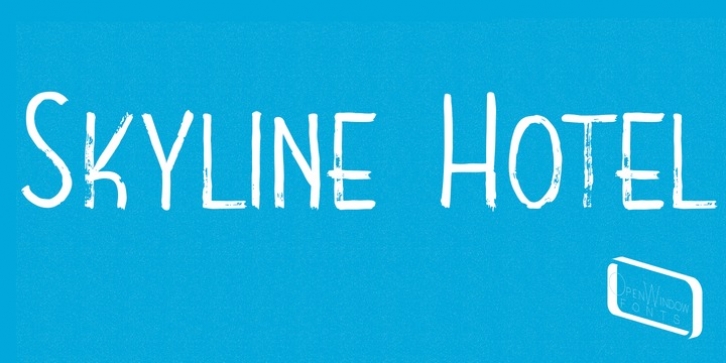 Skyline Hotel font preview