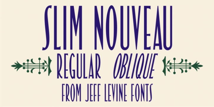 Slim Nouveau JNL font preview