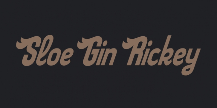 Sloe Gin Rickey font preview