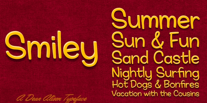 Smiley font preview