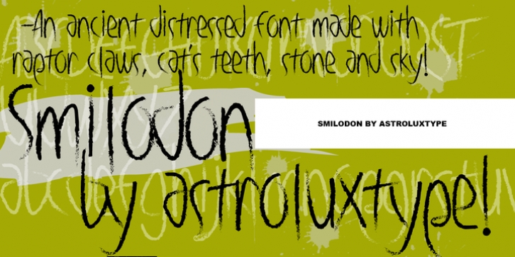 Smilodon font preview