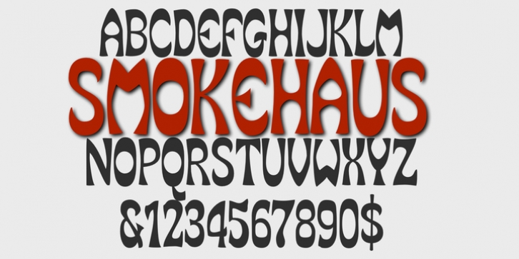 SmokeHaus font preview