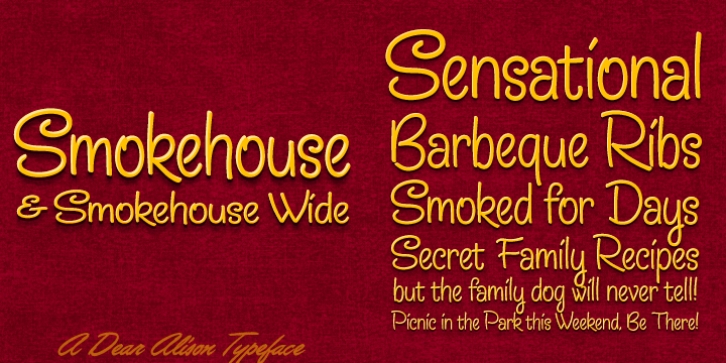 Smokehouse font preview