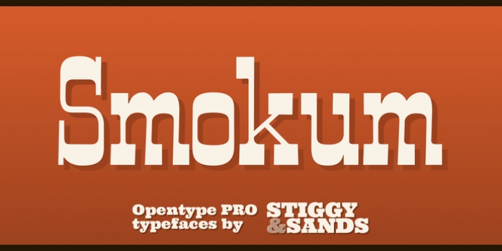 Smokum Pro font preview