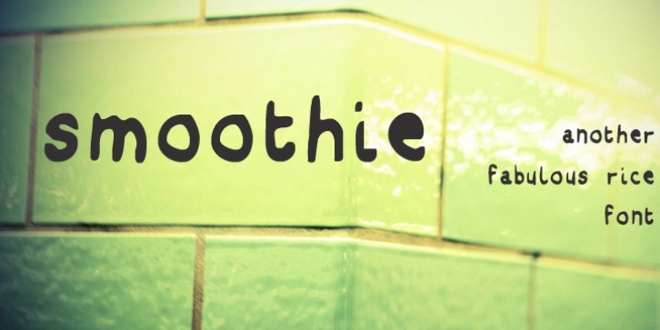 Smoothie font preview