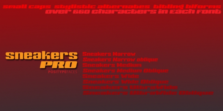 Sneakers Pro font preview