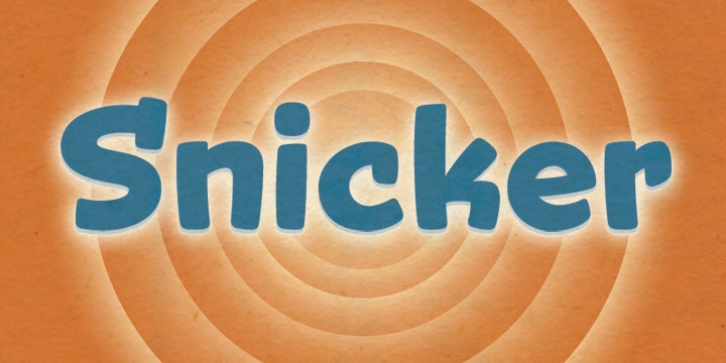 Snicker font preview