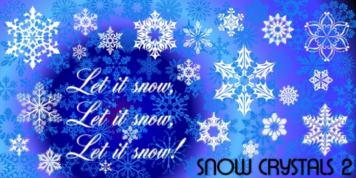 Snow Crystals 2 font preview