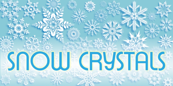 Snow Crystals font preview
