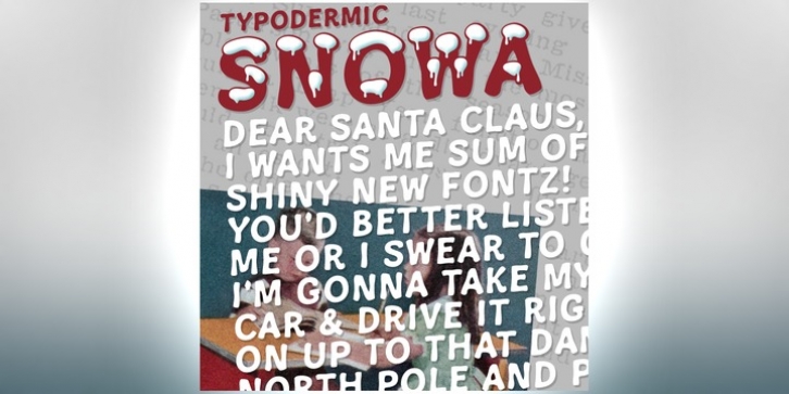 Snowa font preview