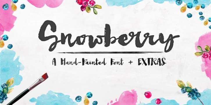 Snowberry font preview