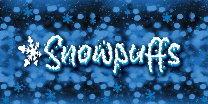 Snowpuffs font preview
