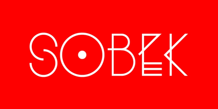 Sobek font preview