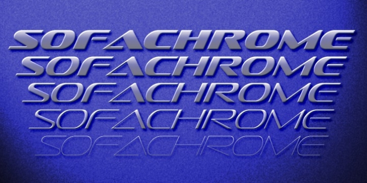 Sofachrome font preview