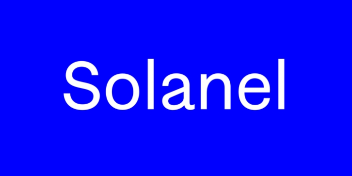Solanel font preview