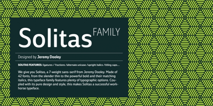 Solitas font preview