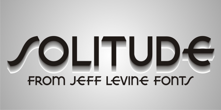 Solitude JNL font preview