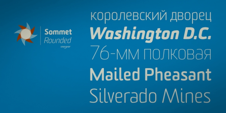 Sommet Rounded font preview