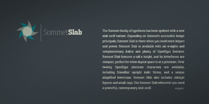 Sommet Slab font preview