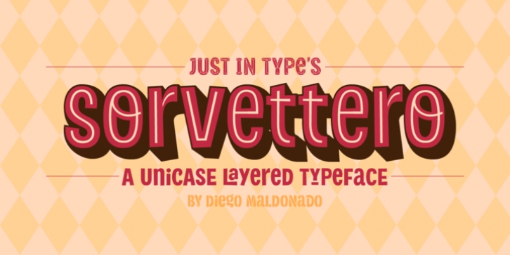 Sorvettero font preview