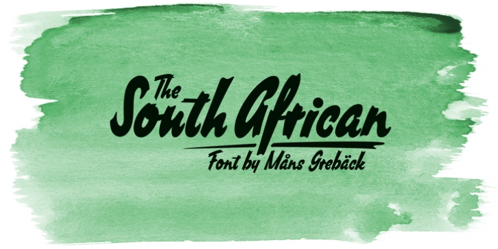 South African font preview