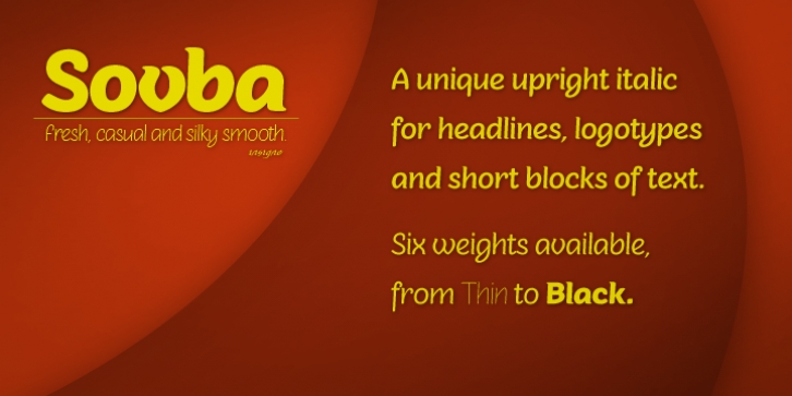 Sovba font preview