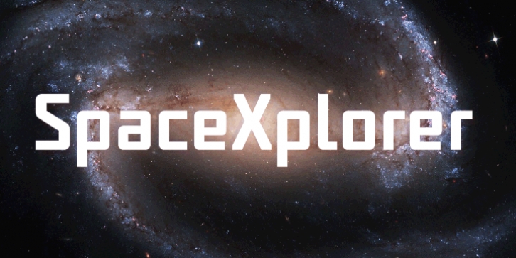 Spacexplorer font preview